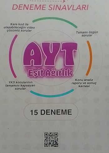 AYT Eşit Ağırlık 15 Deneme Sınavı Kitabı