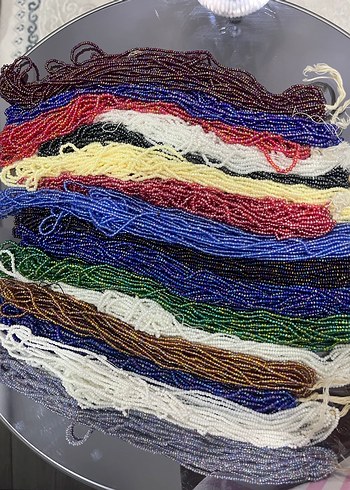 Yazma tülbent boncuğu tekli - Görsel 3