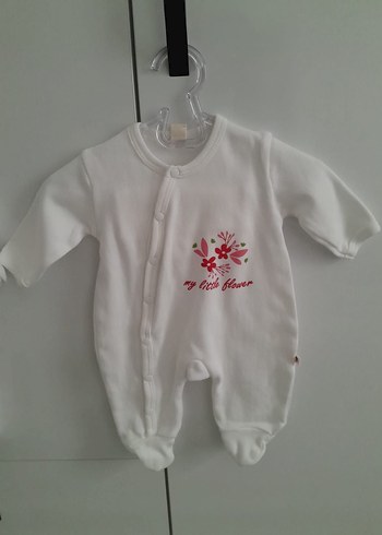 2liBeyaz Bebek Tulumu - Görsel 3