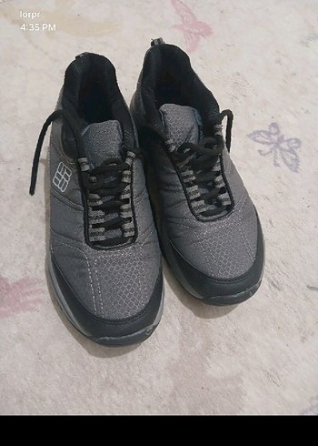 İTHAL ürün  Gri Spor Ayakkabı Elastik Detaylı - Görsel 2