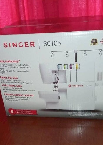 Singer S0105 Overlok Makinesi Beyaz sıfır kutulu yeni ürün