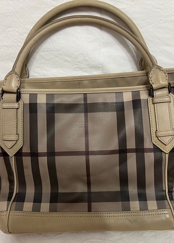  Beden ten rengi Renk Bej Deri Kadın Çanta Burberry