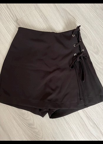 Siyah Kadın Kısa Mini Etek