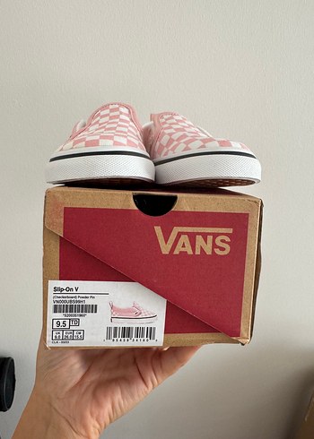 Vans Kızlar için Pembe Kareli Vans Spor Ayakkabı