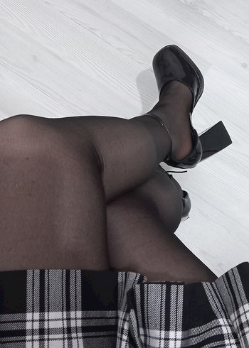 Bershka Siyah Tokalı Stiletto Topuklu Kadın Ayakkabı