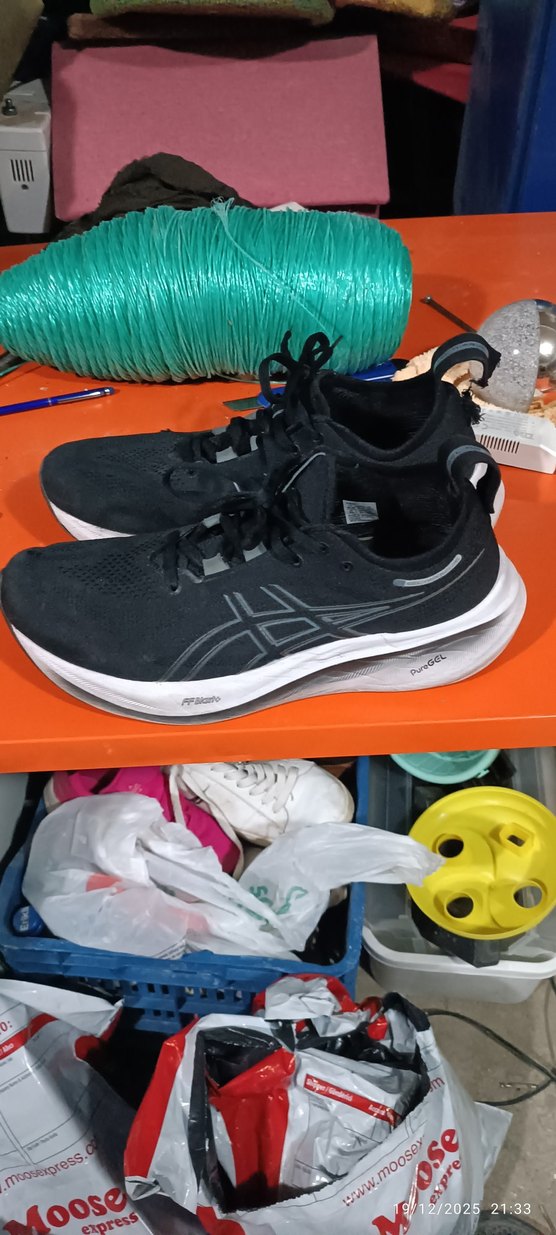 Siyah Erkek Koşu ve Spor Ayakkabısı Velcro - Görsel 2