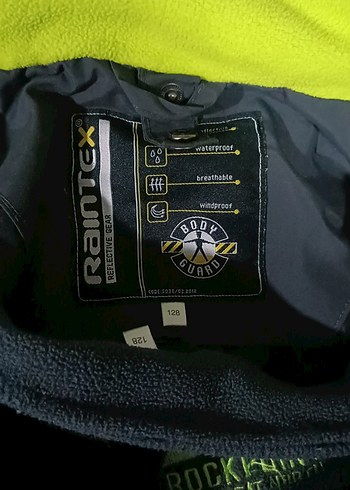 Siyah Fermuarlı Erkek Çocuk Biker Mont 128 beden - Görsel 7