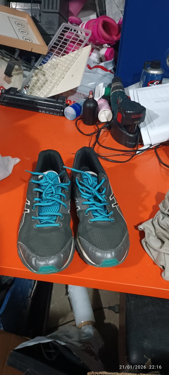 Gri Erkek Spor Koşu Ayakkabısı Elastik Bağcıklı - Görsel 2