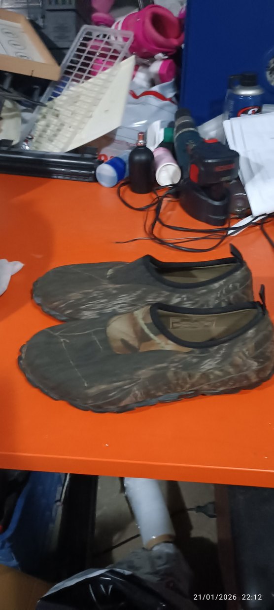 Erkek Kamuflaj Desenli Kemerli Su Ayakkabısı avcı ayakkabısi - Görsel 2