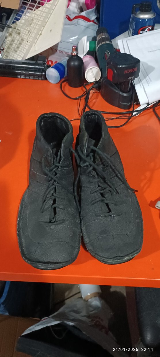 Siyah Bağcıklı Erkek Kauçuk Bot - Görsel 2