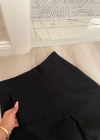 m Beden siyah Renk Siyah Kadın Kumaş Pantolon Fermuarlı
