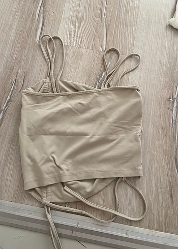 Diğer Bej Mini Spor cropu