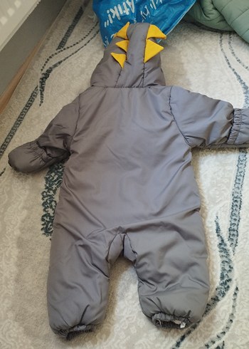 Gri Kürklü Erkek Bebek Tulum - Görsel 5