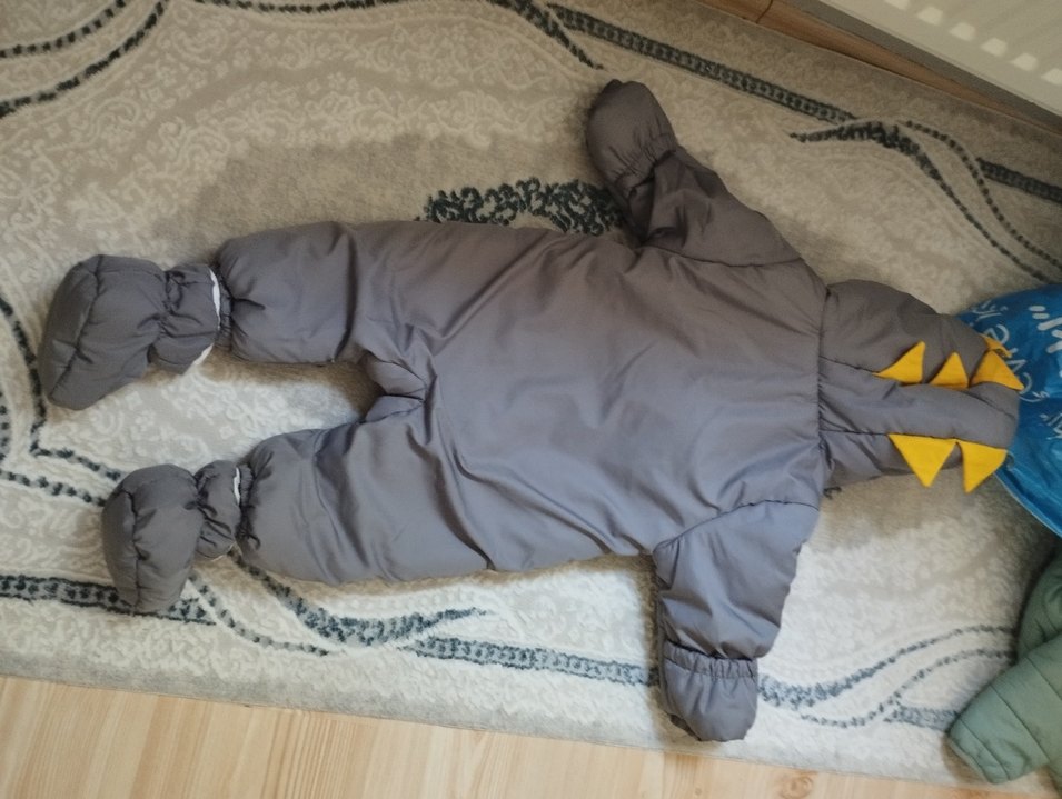 Gri Kürklü Erkek Bebek Tulum - Görsel 4