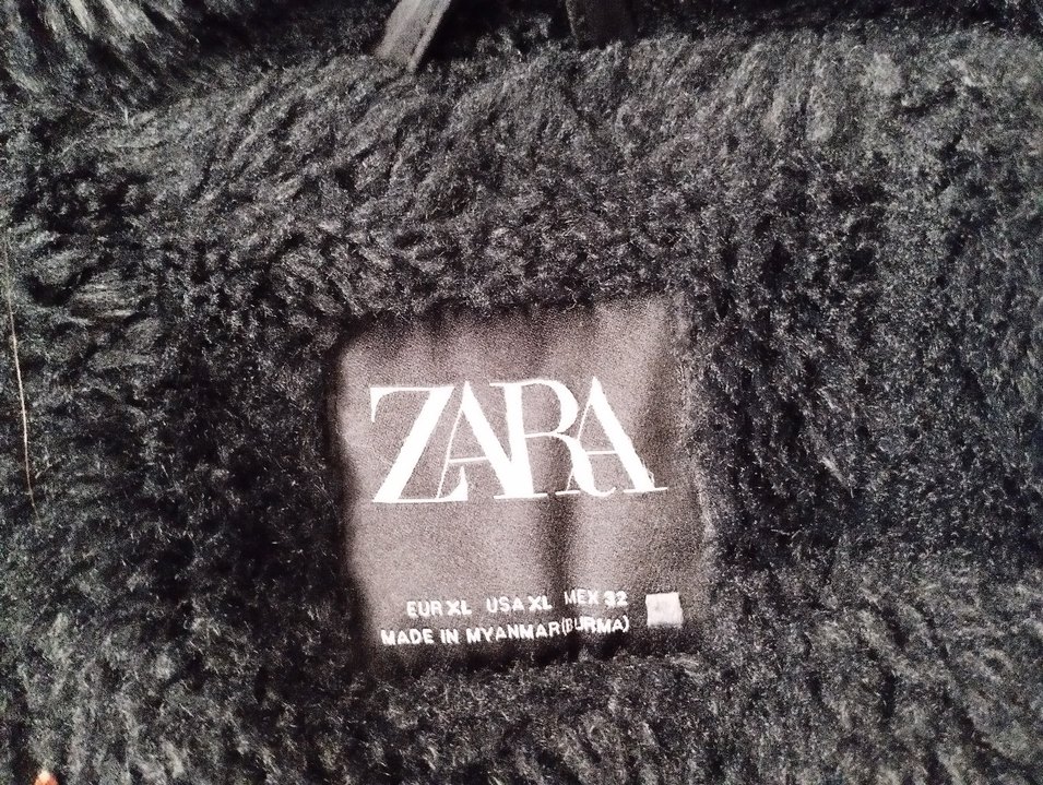 Siyah Kadın Midi Kaban Kürklü Kapüşonlu - Görsel 4