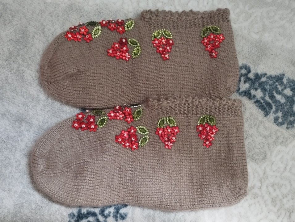 el emeği patik Kahverengi üzüm detaylı - Görsel 2