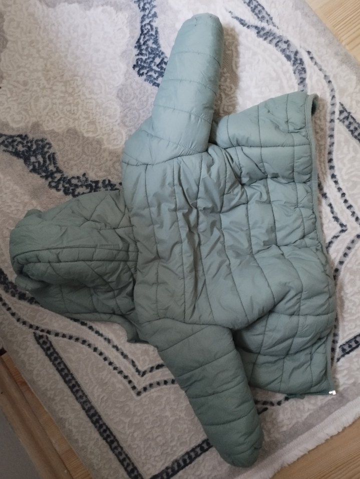 Kapüşonlu, Kürk Detaylı Gri Erkek Çocuk Mont - Görsel 3