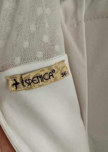 Dantel Detaylı Beyaz Uzun Kadın Elbise - Görsel 4