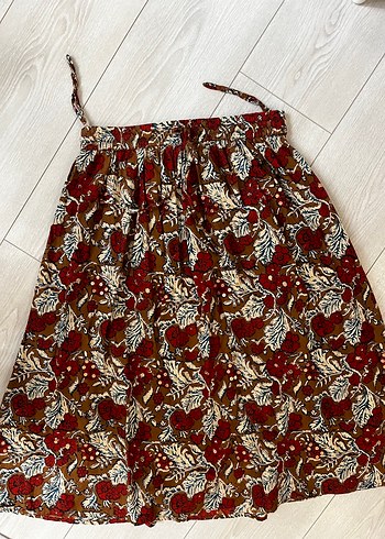 Mudo Bohem Renkli Bağcıklı Uzun Etek - Görsel 2