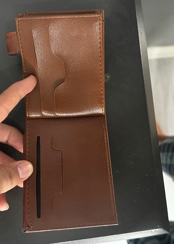 Kahverengi Deri Fermuarlı Kadın Cüzdanı - Görsel 2