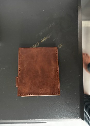 Kahverengi Deri Fermuarlı Kadın Cüzdanı - Görsel 5