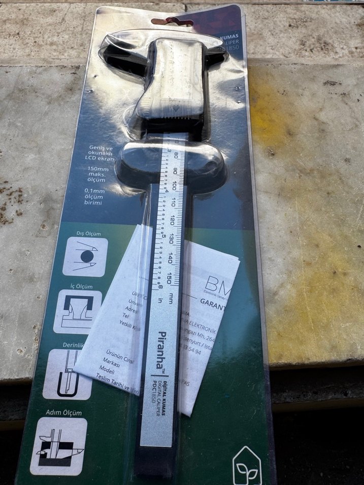 Piranha Dijital Kumpas 150mm LCD Ekran - Görsel 3