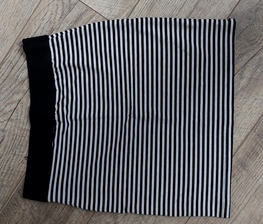 Çizgili Piliseli yazlik penye etek polo garage - Görsel 2