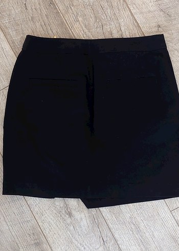 Siyah Mini Midi Etek Fermuarlı - Görsel 5