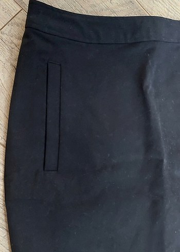 Siyah Mini Midi Etek Fermuarlı - Görsel 3