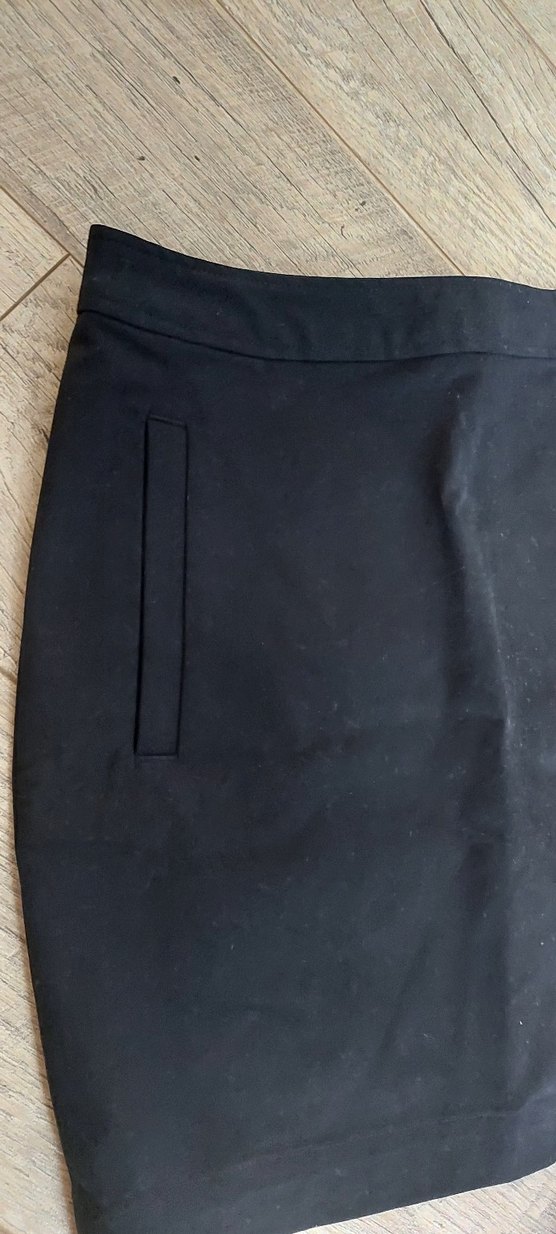 Siyah Mini Midi Etek Fermuarlı - Görsel 3