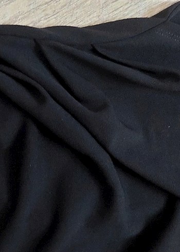 Siyah Drapeli kısa elbise - Görsel 3