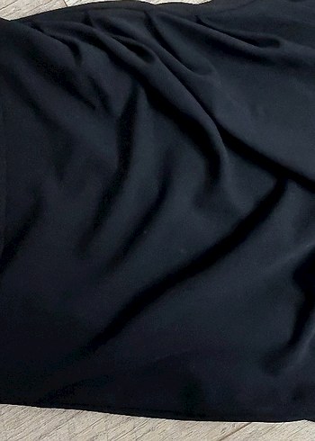 Siyah Drapeli kısa elbise - Görsel 4