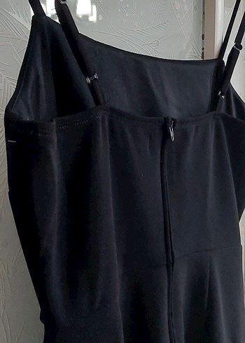 Siyah Drapeli kısa elbise - Görsel 6
