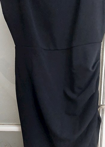 Siyah Drapeli kısa elbise - Görsel 8