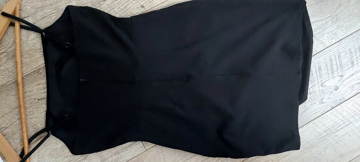 Siyah Drapeli kısa elbise - Görsel 5