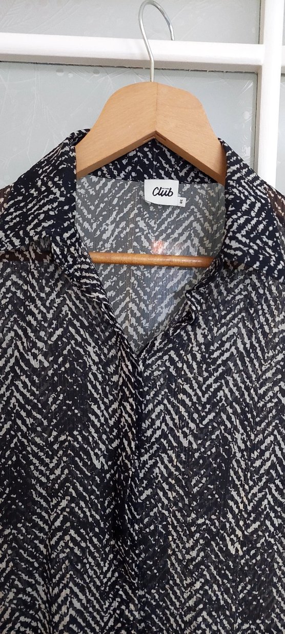 Bohem Gri Yılan Desenli V Yaka Tunik - Görsel 4