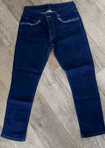 Kadın Mavi Regular Fit Denim beymen club pantolon - Görsel 2