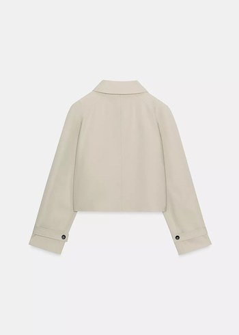 Zara KISA SU GEÇİRMEZ TRENÇKOT