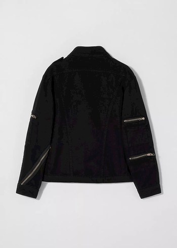 m Beden siyah Renk FERMUARLI CEKET KATE MOSS X ZARA