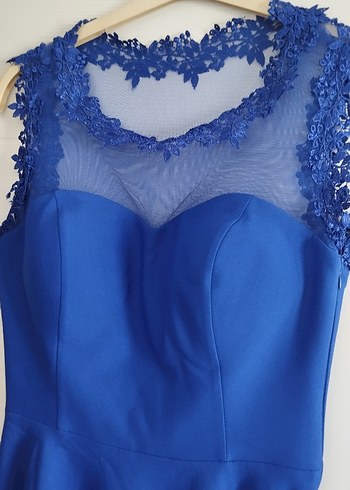 saten mürdüm abiye midi abiye elbise - Görsel 2