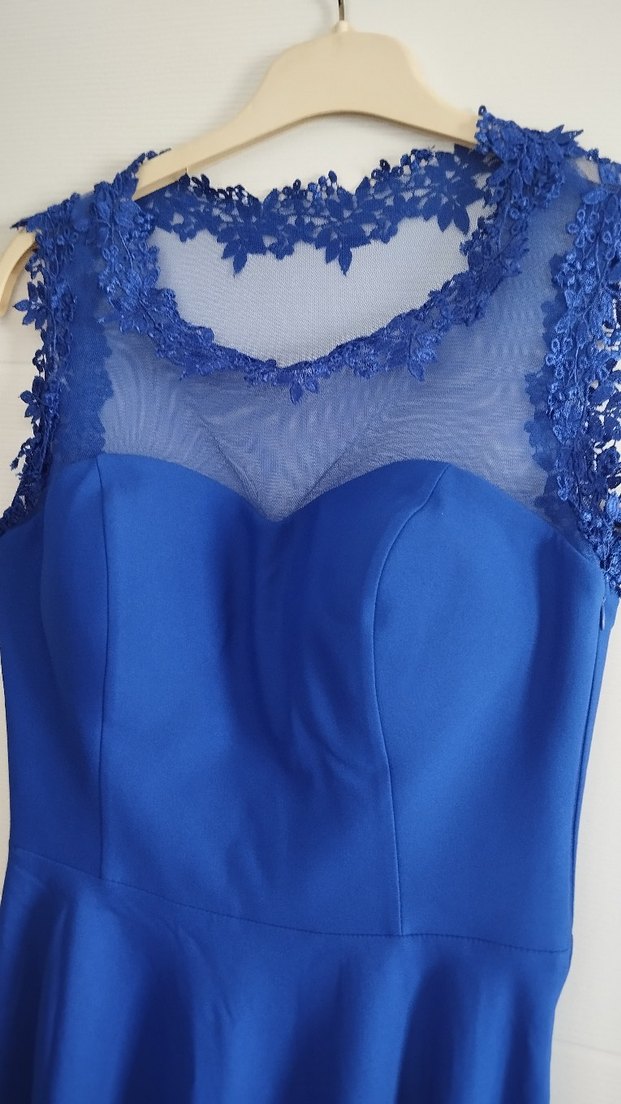 saten mürdüm abiye midi abiye elbise - Görsel 2