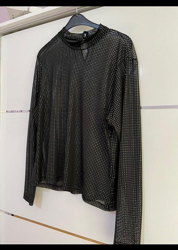 Zara Siyah Transparan Uzun Kollu Kadın Bluz