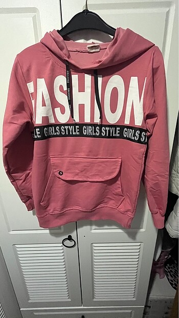 10 Yaş Beden pembe Renk Sweatshirt