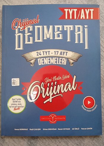 TYT/AYT Orijinal Geometri Denemeleri Kitabı