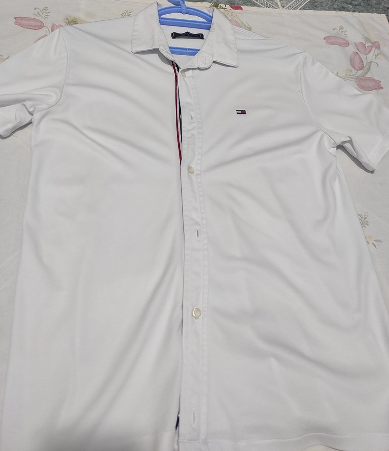 Erkek Beyaz Kısa Kollu Pamuklu Gömlek - Görsel 2