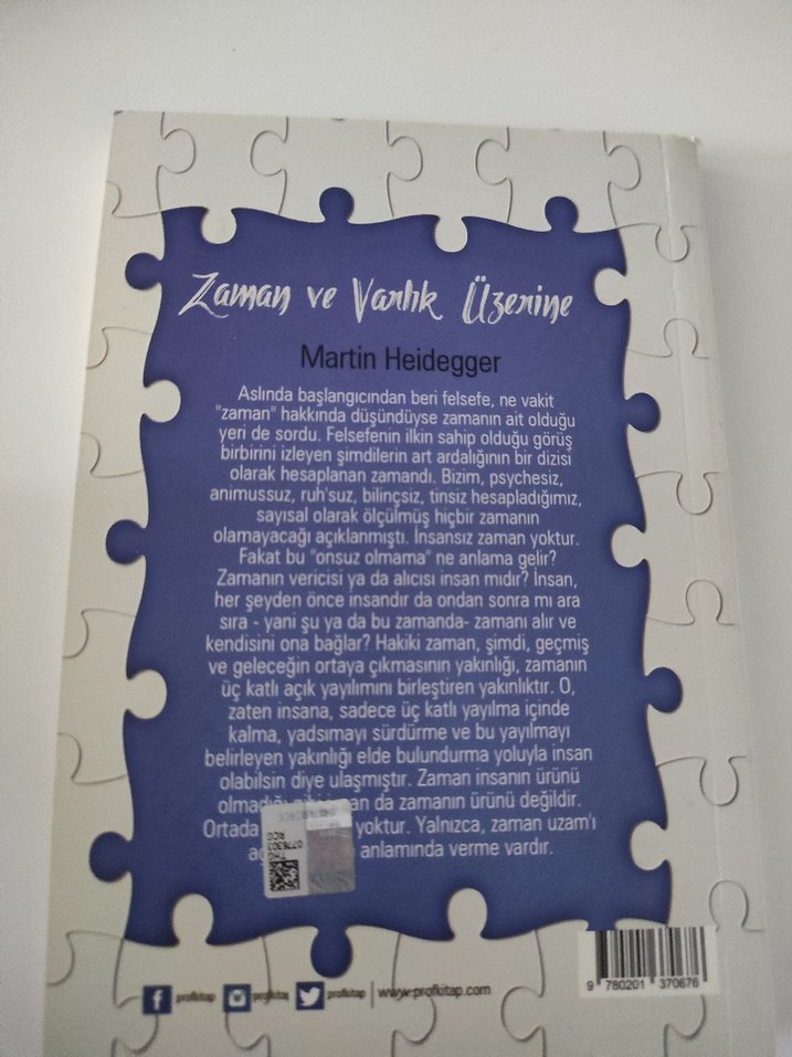 Zaman ve Varlık Üzerine - Martin Heidegger Puzzle - Görsel 2