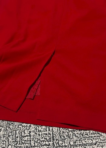 Nakışlı Kırmızı elbise - Görsel 8