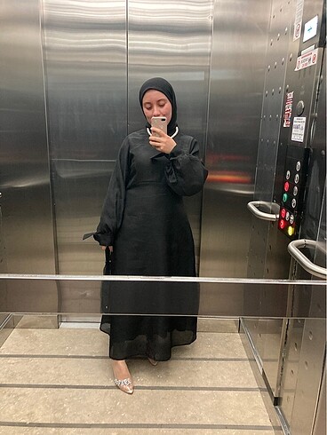 m Beden Siyah elbise