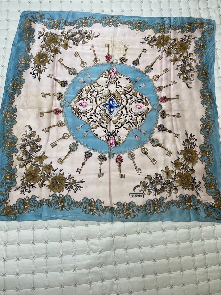 Tekbir ipek başörtü - Görsel 3