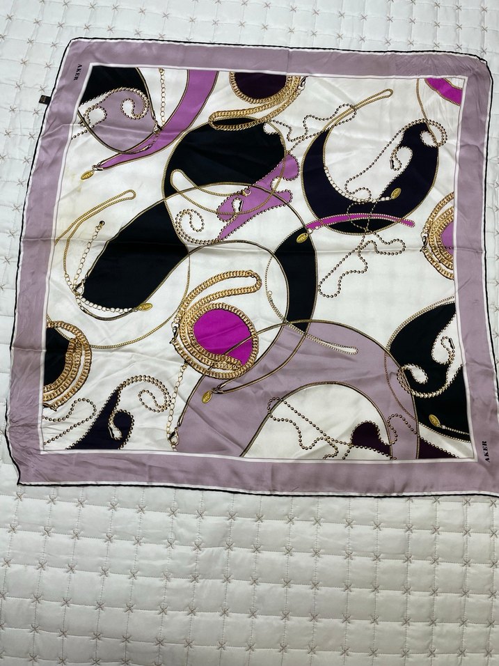 Aker ipek başörtü - Görsel 5